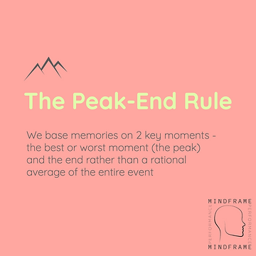 peak-end rule