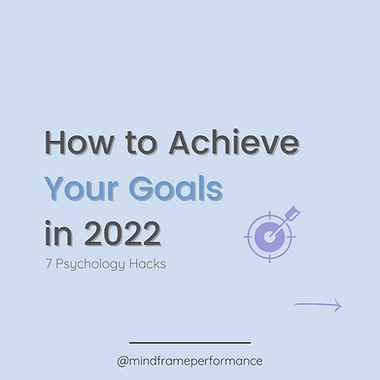 Achieve your goals in 2022