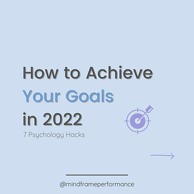 How to Achieve your Goals in 2022